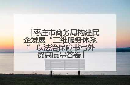 枣庄市商务局构建民企发展“三维服务体系” 以法治保障书写外贸高质量答卷
