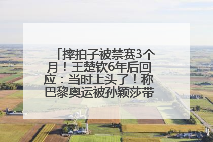 摔拍子被禁赛3个月！王楚钦6年后回应：当时上头了！称巴黎奥运被孙颖莎带着打，搭档8年“一个眼神就能懂”