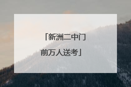 新洲二中门前万人送考