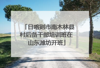 日喀则市南木林县村后备干部培训班在山东潍坊开班