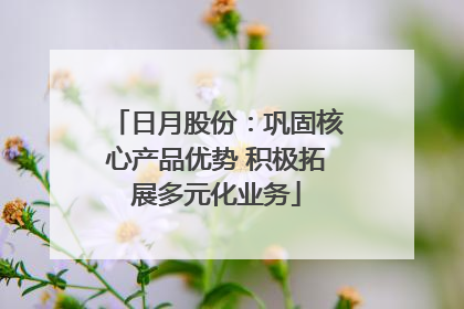 日月股份：巩固核心产品优势 积极拓展多元化业务