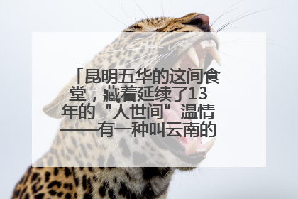 昆明五华的这间食堂，藏着延续了13年的“人世间”温情——有一种叫云南的生活之365天