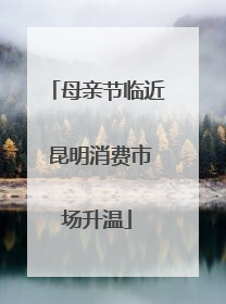 母亲节临近 昆明消费市场升温