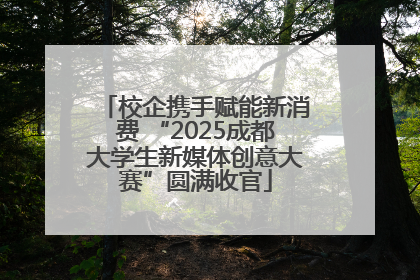 校企携手赋能新消费 “2025成都大学生新媒体创意大赛”圆满收官