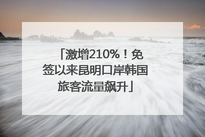 激增210%！免签以来昆明口岸韩国旅客流量飙升