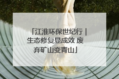 江淮环保世纪行｜生态修复显成效 废弃矿山变青山