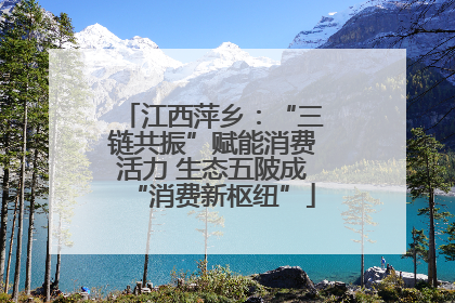 江西萍乡：“三链共振”赋能消费活力 生态五陂成“消费新枢纽”