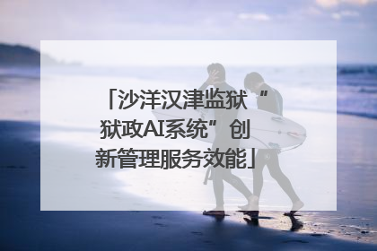 沙洋汉津监狱“狱政AI系统”创新管理服务效能