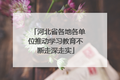 河北省各地各单位推动学习教育不断走深走实