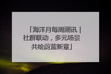 海洋月每周潮讯｜社群联动，多元场景共绘蔚蓝新章