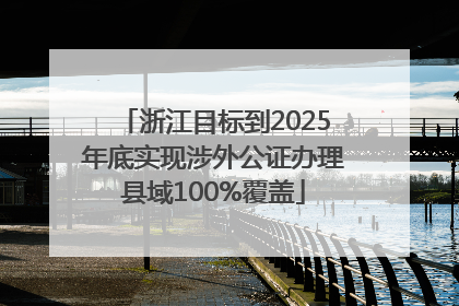 浙江目标到2025年底实现涉外公证办理县域100%覆盖