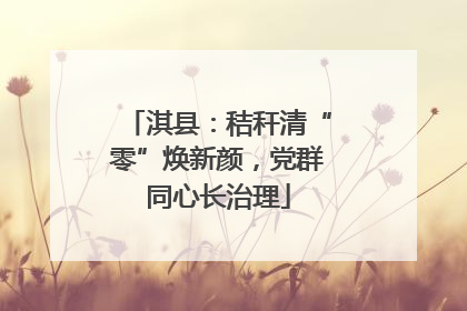 淇县：秸秆清“零”焕新颜，党群同心长治理