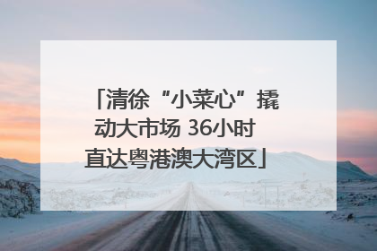 清徐“小菜心”撬动大市场 36小时直达粤港澳大湾区
