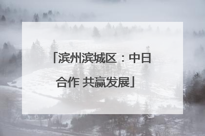 滨州滨城区：中日合作 共赢发展