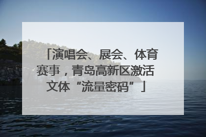 演唱会、展会、体育赛事，青岛高新区激活文体“流量密码”