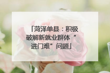 菏泽单县：积极破解新就业群体“进门难”问题
