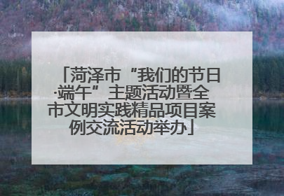 菏泽市“我们的节日·端午”主题活动暨全市文明实践精品项目案例交流活动举办
