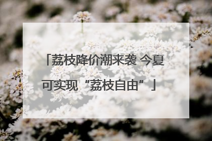 荔枝降价潮来袭 今夏可实现“荔枝自由”