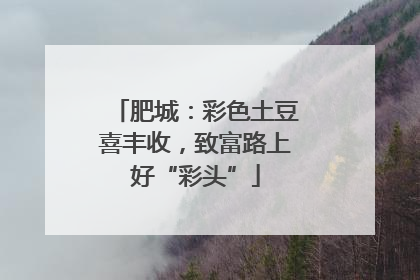 肥城：彩色土豆喜丰收，致富路上好“彩头”