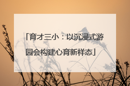 育才三小：以沉浸式游园会构建心育新样态