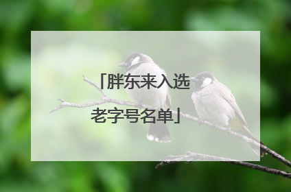 胖东来入选老字号名单