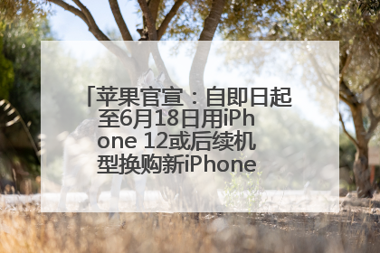 苹果官宣：自即日起至6月18日用iPhone 12或后续机型换购新iPhone，可享额外折抵优惠