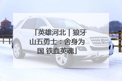 英雄河北｜狼牙山五勇士：舍身为国 铁血英魂