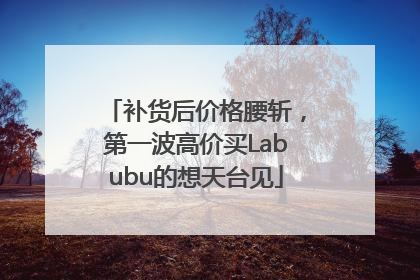 补货后价格腰斩，第一波高价买Labubu的想天台见