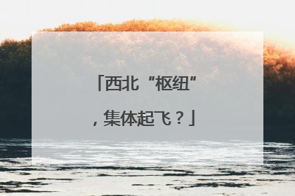 西北“枢纽”，集体起飞？