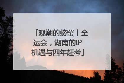 观潮的螃蟹丨全运会，湖南的IP机遇与四年赶考