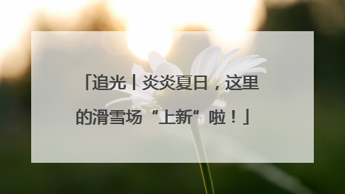 追光丨炎炎夏日，这里的滑雪场“上新”啦！