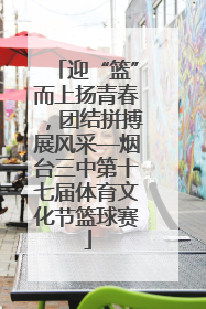 迎“篮”而上扬青春，团结拼搏展风采—烟台三中第十七届体育文化节篮球赛