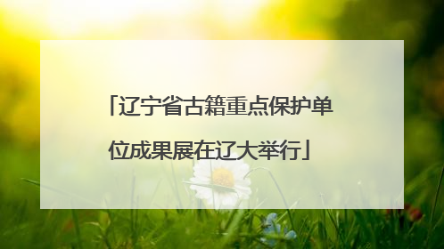 辽宁省古籍重点保护单位成果展在辽大举行