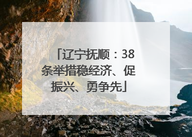 辽宁抚顺：38条举措稳经济、促振兴、勇争先