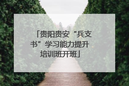 贵阳贵安“兵支书”学习能力提升培训班开班