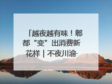 越夜越有味！郫都“变”出消费新花样｜不夜川渝·夜经济调研行