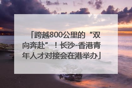 跨越800公里的“双向奔赴”！长沙-香港青年人才对接会在港举办