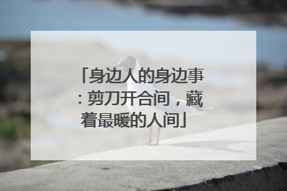 身边人的身边事：剪刀开合间，藏着最暖的人间