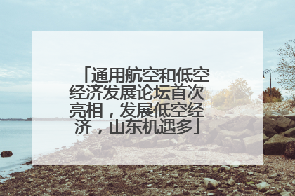 通用航空和低空经济发展论坛首次亮相，发展低空经济，山东机遇多