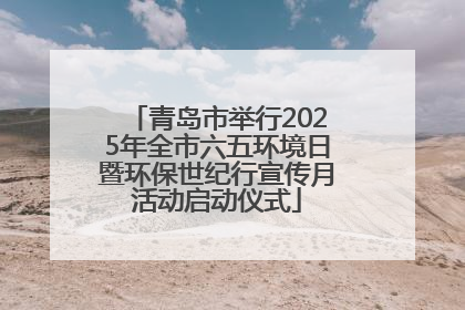 青岛市举行2025年全市六五环境日暨环保世纪行宣传月活动启动仪式