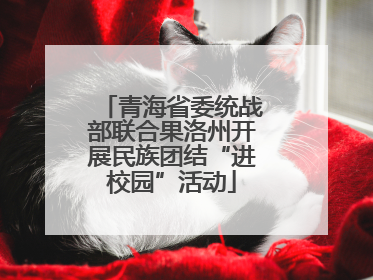 青海省委统战部联合果洛州开展民族团结“进校园”活动