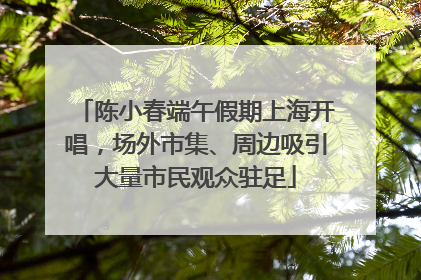陈小春端午假期上海开唱，场外市集、周边吸引大量市民观众驻足