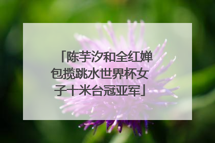 陈芋汐和全红婵包揽跳水世界杯女子十米台冠亚军
