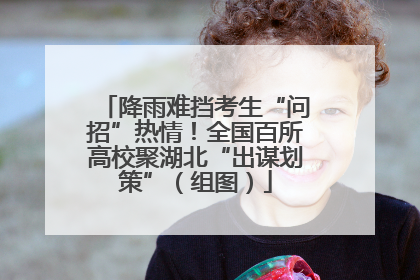 降雨难挡考生“问招”热情！全国百所高校聚湖北“出谋划策”（组图）