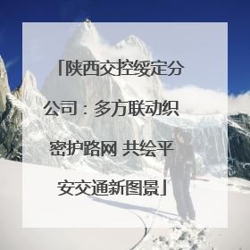 陕西交控绥定分公司：多方联动织密护路网 共绘平安交通新图景