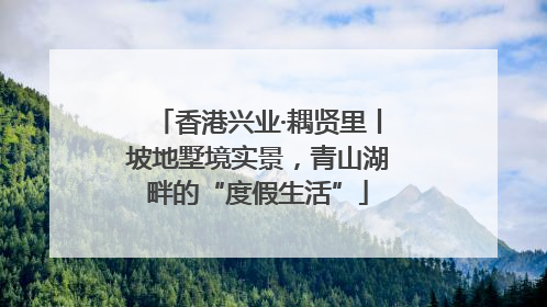 香港兴业·耦贤里丨坡地墅境实景，青山湖畔的“度假生活”