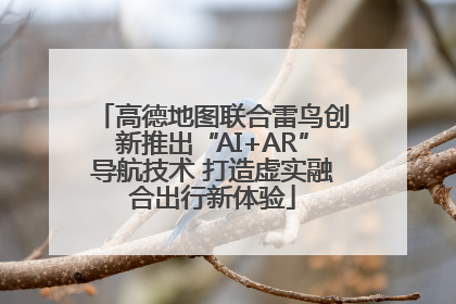 高德地图联合雷鸟创新推出“AI+AR”导航技术 打造虚实融合出行新体验