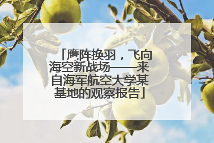 鹰阵换羽，飞向海空新战场——来自海军航空大学某基地的观察报告
