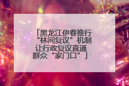 黑龙江伊春推行“林间复议”机制 让行政复议直通群众“家门口”