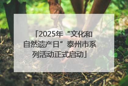 2025年“文化和自然遗产日”泰州市系列活动正式启动